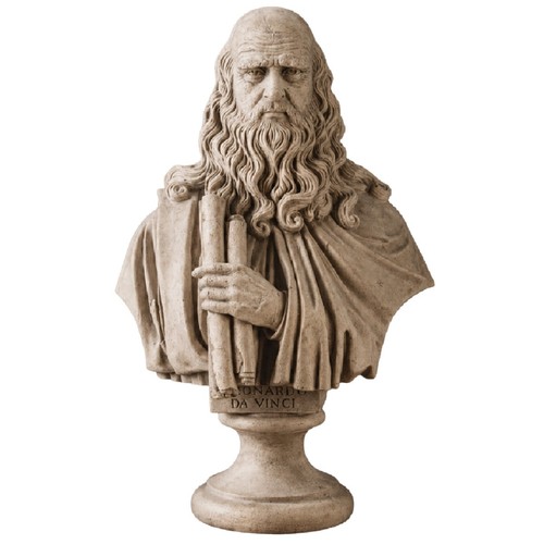 Leonardo vinci bust - bust, life