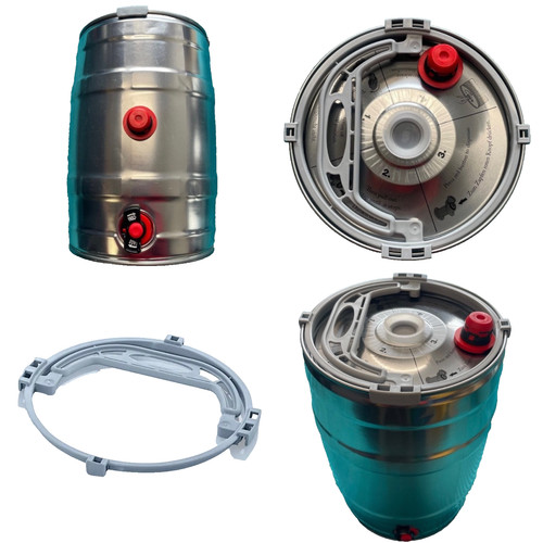 Mini beer keg tap - keg, in
