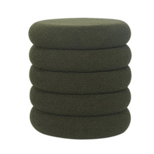 Storage Stool Ottoman Ribbed