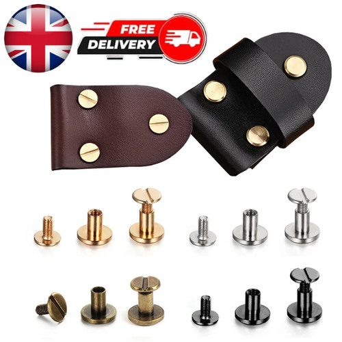 10sets flat belt screw leather - screw,