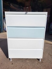 Used Lateral Filing Cabinet – Metal Side Filer, Lockable, Heavy-Duty. UK 🚚