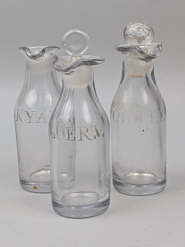 Antique glass cruet - glass,