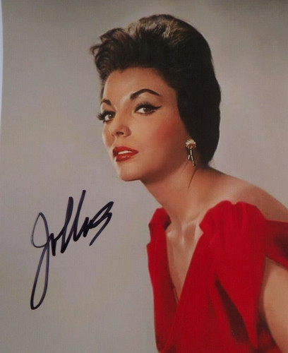 Joan collins autographed 5 - x,