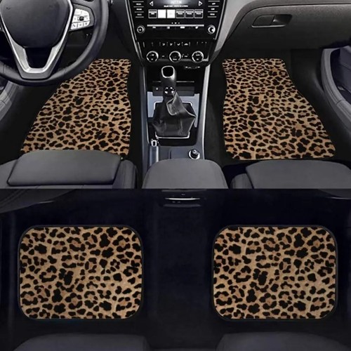 Leopard print car - print,