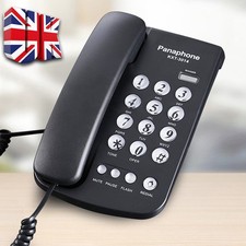 Big Button Corded Landline Wired Telephone Desktop Phone Telephone Mute Redial