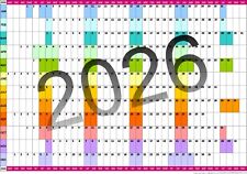2026 YEAR WALL PLANNER Office Organiser Event Planner A3 A2 A1 A0  Jan - Dec