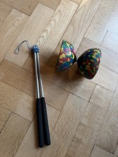 Diablo Juggling With Metal Hand Sticks