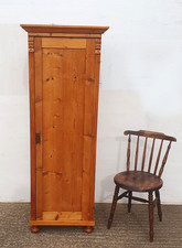 Tall Narrow Pine Wardrobe