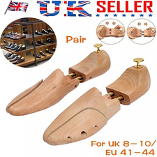 Wood Men's Shoe Stretcher Shoe Trees Shape Real Cedar Wood Pair of UK 8-10 1PAIR