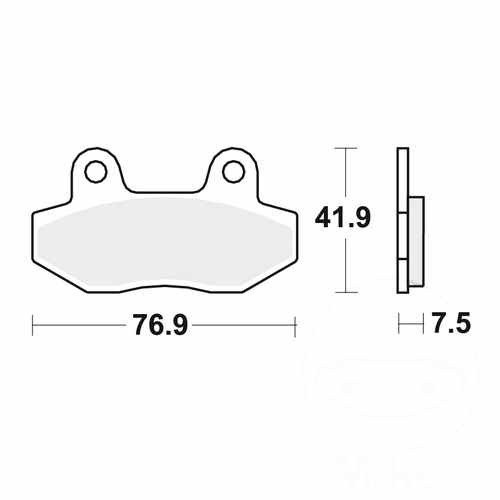 Trw brake pad sintered - brake,