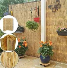 4M Bamboo Screening Roll Natural Fence Panel Peeled Reed Fencing Outdoor Garden