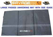 SAVAGE GEAR LARGE PADDED UNHOOKING MAT PRINTED SIZE GUIDE ON PIKE CATFISH CARP