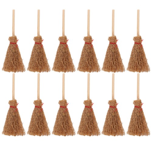 Pcs miniature witch brooms - 12,