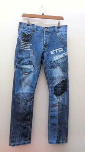 Men eto jeans blue size - men's, uk