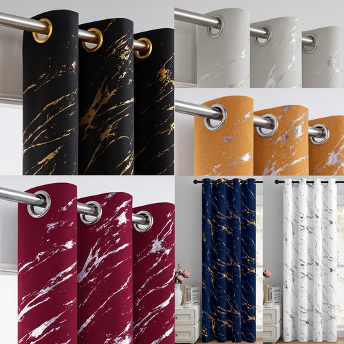 Blackout curtains eyelet gold - curtains,