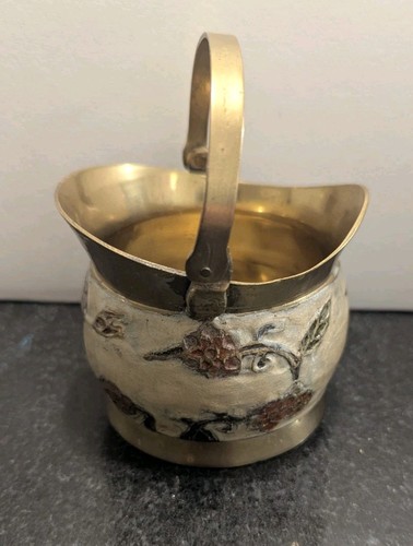 Vintage indian brass - indian, enamelled