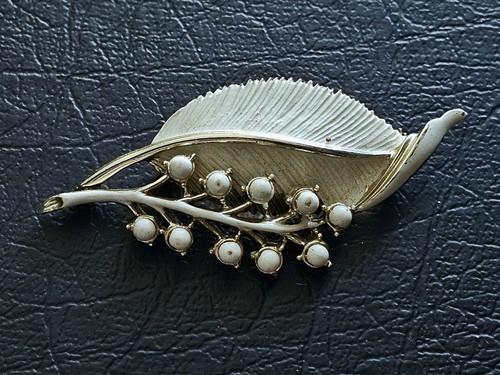 Vintage gold tone - , enamel
