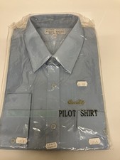 Blue pilot shirt 17 1/2 inches