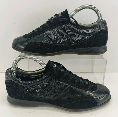 Ecco patent leather trainers - leather,