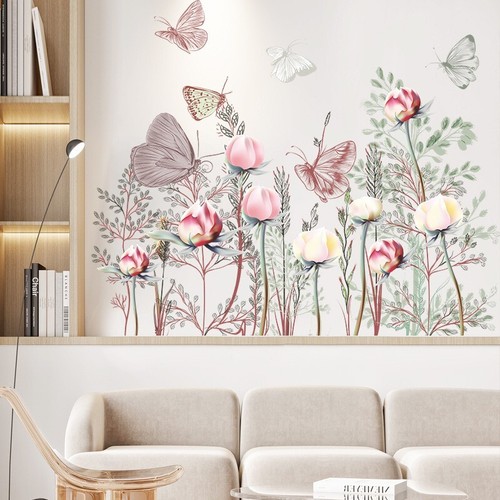 Large flowers wall stickers - large,