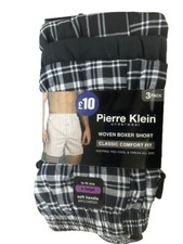 Pack of 6 Men's Woven Boxer Shorts, Loose Fit Cotton Underwear, S/5XL