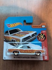 HOT WHEELS '68 PLYMOUTH BARRACUDA FORMULA S HW FLAMES 87/365 MODEL TOY CAR