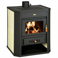 Wood fired stove with multi fuel boiler 15 + 5 kW Prity WD W15