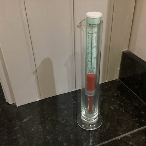 Hydrometer glass jar and