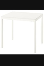 White IKEA extendable table - Vihals