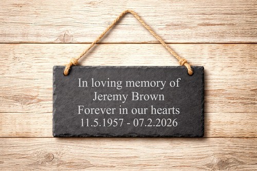 Personalised engraved slate - personalised,