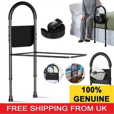 Safety bed rail mobility aid