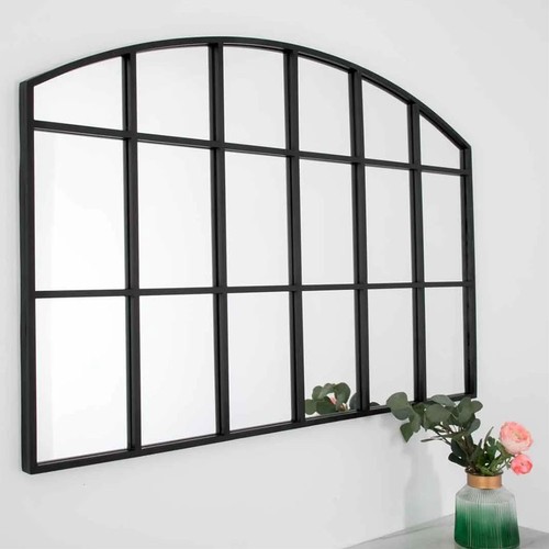Large arched metal mirrors - large,