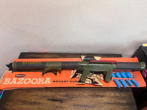 Vintage remco bazooka rocket - vintage,