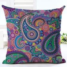Exquisite Paisley Printed Ethnic Cushion Covers For Vintage Bohemian Sofa Decor