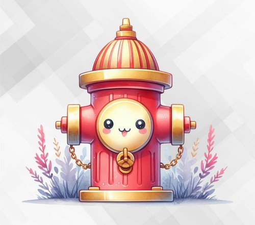 Fire hydrant wall - hydrant, vinyl