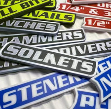 Magnetic Toolbox Labels,3D-Printed Tool Box Labels,General Tool Box Organize