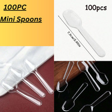 Colorful Disposable Plastic Spoons Ice Cream Dessert Small Party Verka