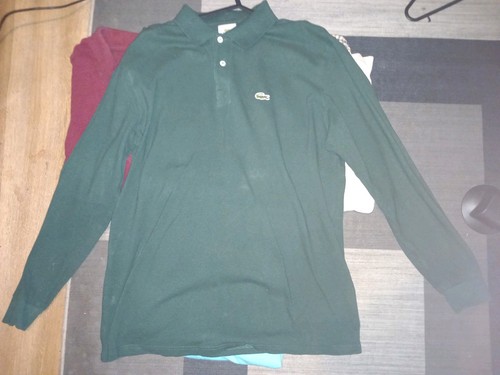 Mens lacoste large long - long, sleeve