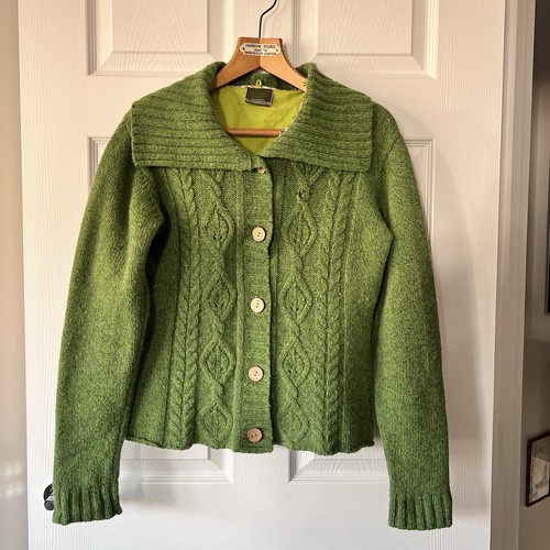 Carraig donn aran - donn, cardigan