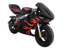 Mini Pocket 49cc Motorcycle Bike ORANGE Moto Racer Petrol Off Road 2 Stroke