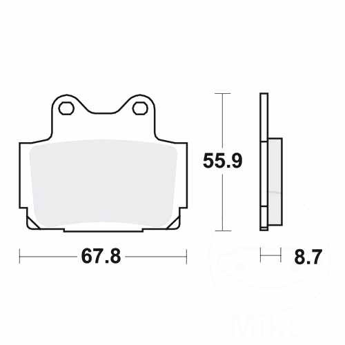 Trw brake pads standard mcb541 - brake,