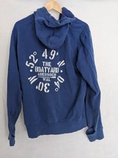 Lazy Jacks Boatyard Abersoch Hoodie Unisex Size Medium Blue Thumbholes Pouch