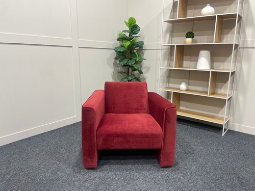 Siena art deco armchair red - armchair,