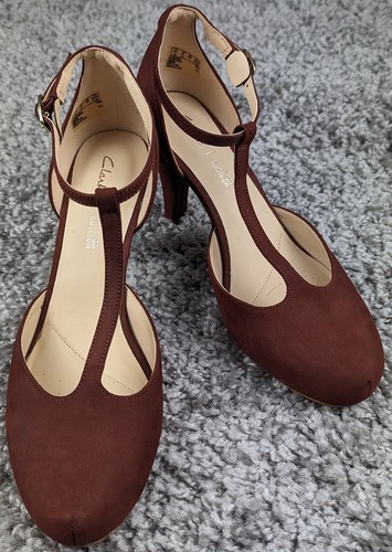 Clarks high heel ankle strap - high,
