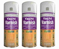All Purpose Clear Yacht Varnish Spray Exterior Interior Waterproof 250ml