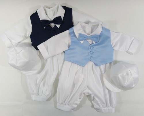 Boys christening romper suit - romper,
