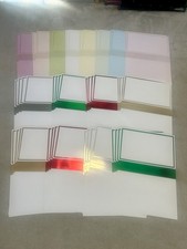 48 Large A4 White Blank Cards For Card Making, Christmas Colours, NO ENVELOPES 