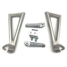 For Yamaha YZF-R6 2006-2016 Motorcycle Rear Passenger Foot Pegs Bracket Silver