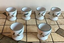 Denby Green Wheat Egg Cups X Six