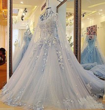 Blue Wedding Dresses Princess